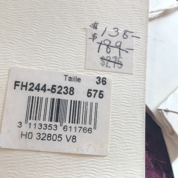 NEW MAN collection France size 6 unusual long jacket side button cranberry  NWT - Picture 8 of 8